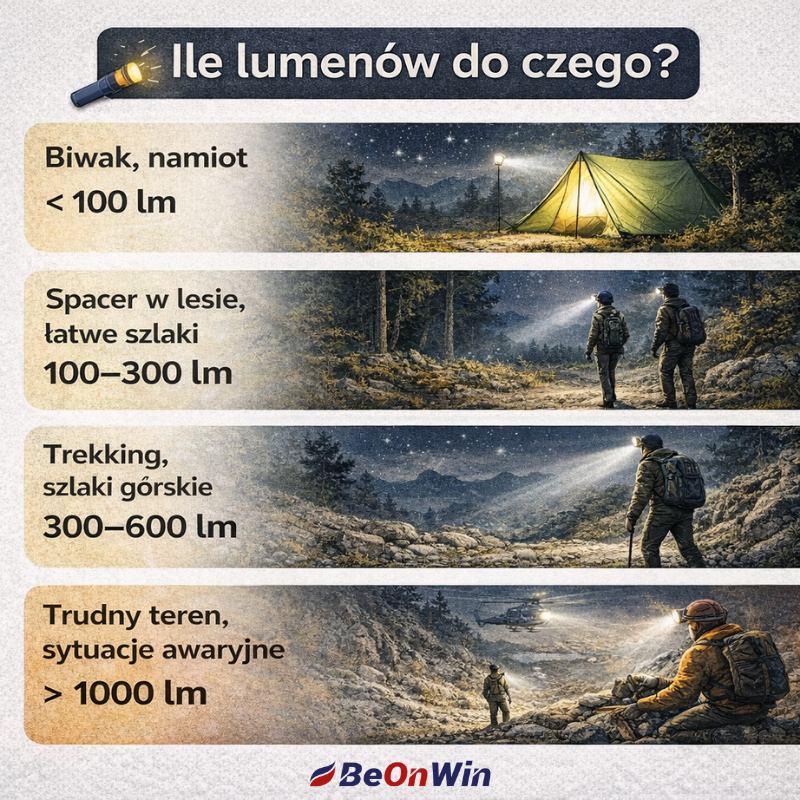 Jak dobrać czołówkę do swoich potrzeb.