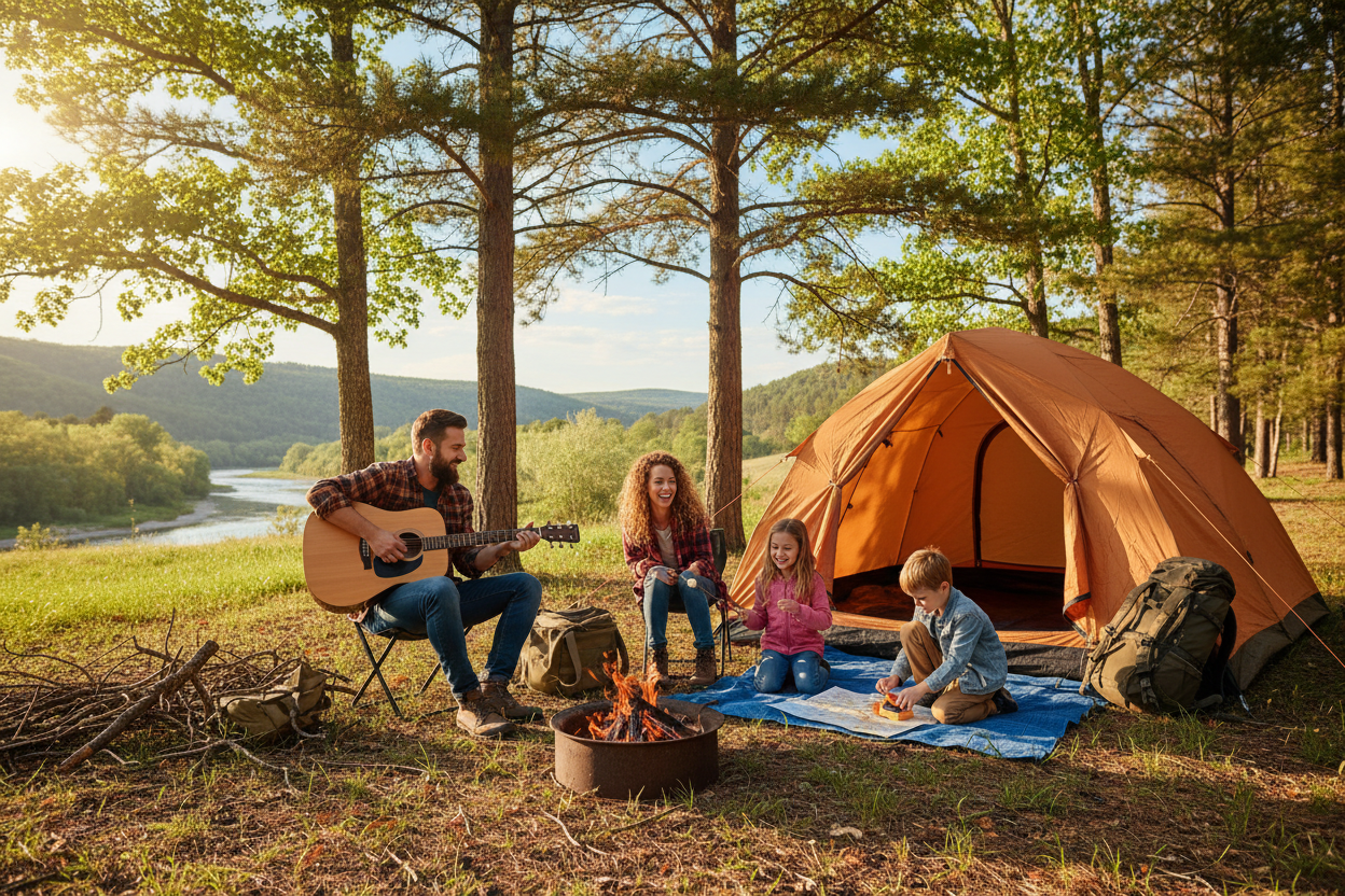 Pierwszy raz pod namiotem? Kompletna lista sprzętu na rodzinny weekend „bez wtopy”