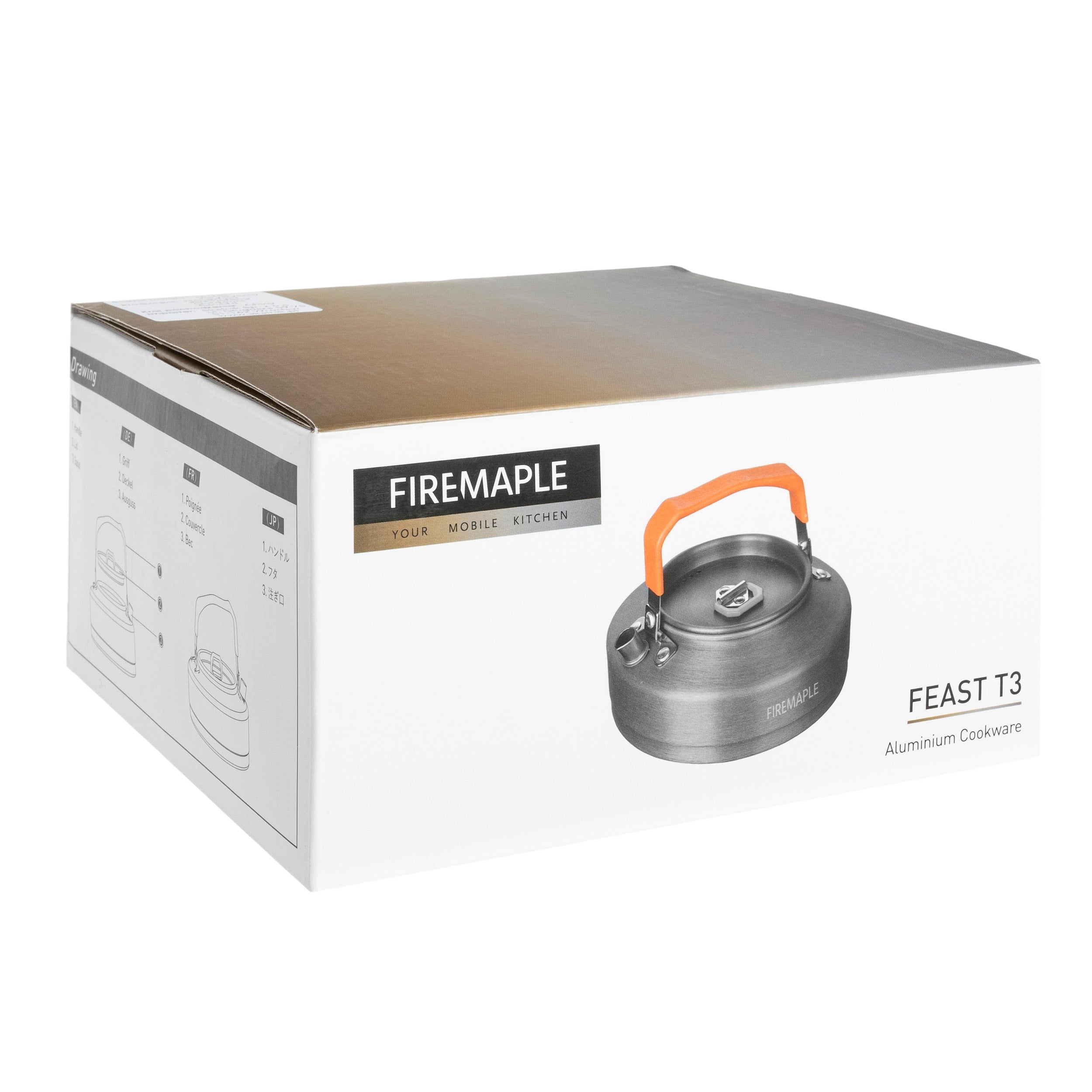 Czajnik turystyczny Fire Maple Feast T3 800 ml - Orange