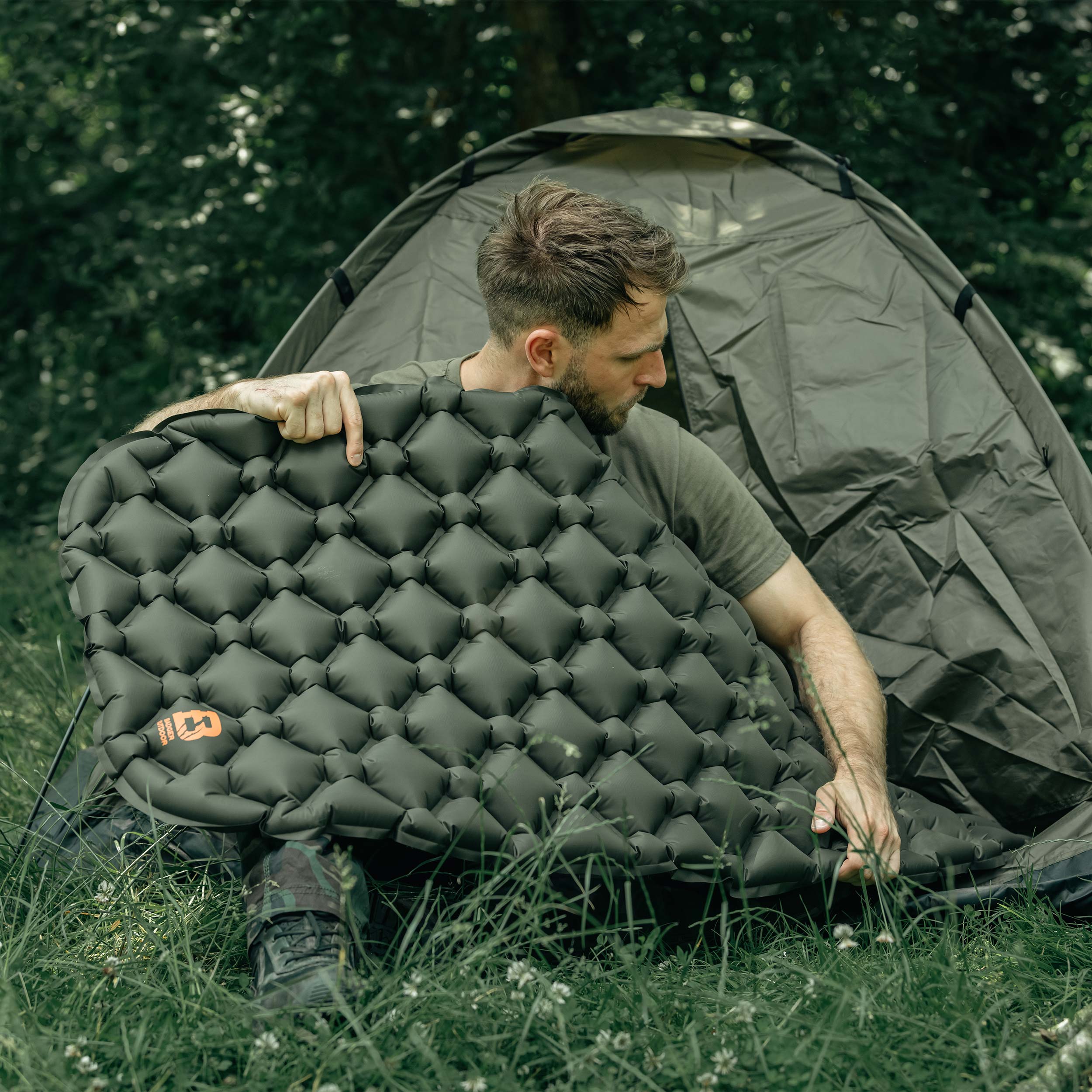 Materac turystyczny Badger Outdoor 188 x 58 cm - Olive