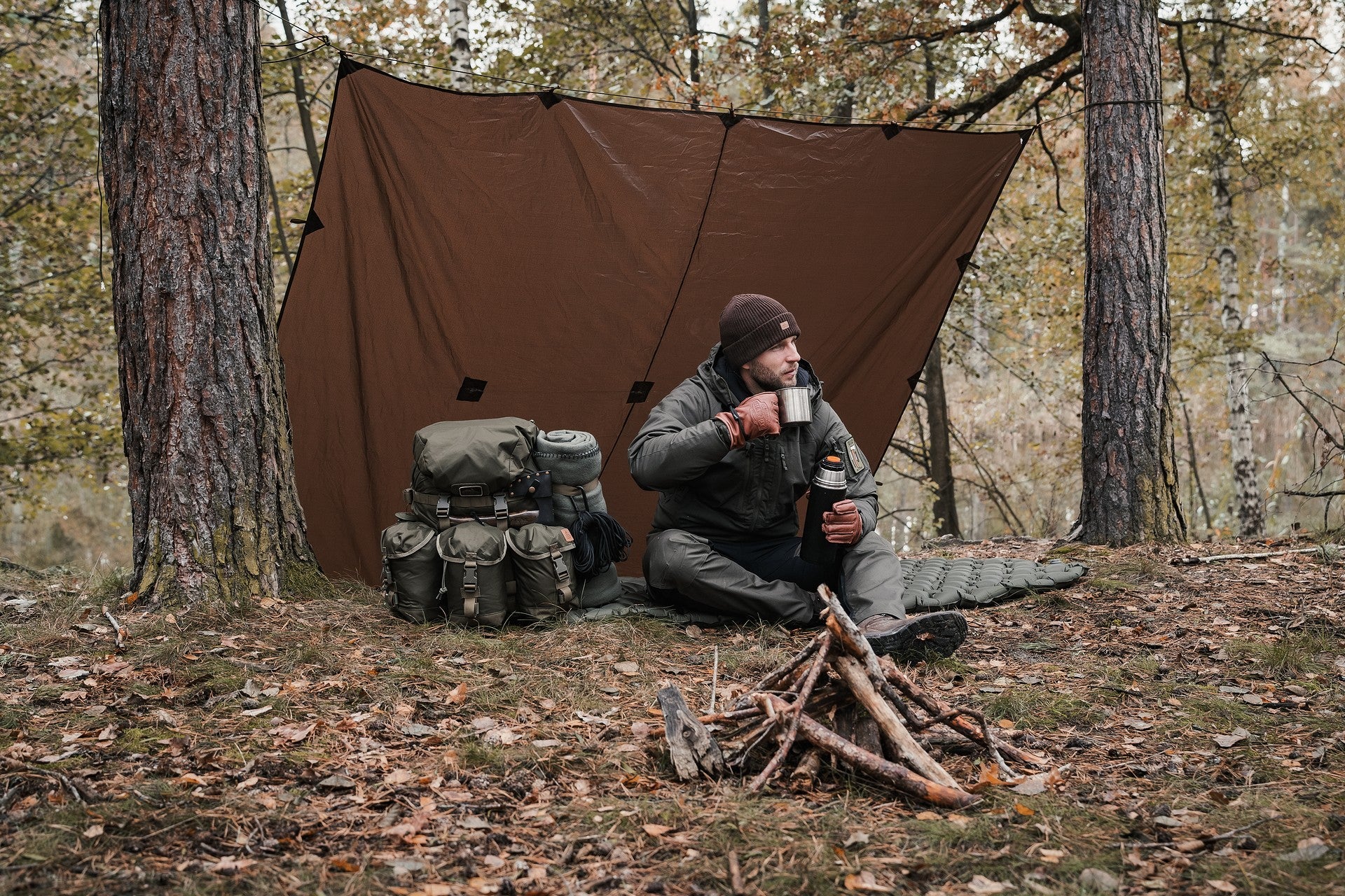 Materac turystyczny Badger Outdoor 188 x 58 cm - Olive