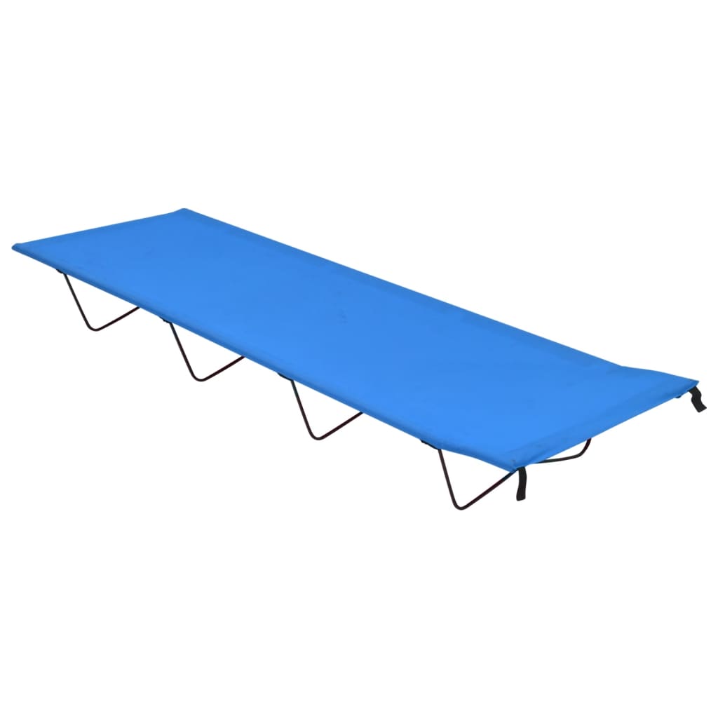 Łóżko Polowe, 180X60X19 Cm, Tkanina Oxford I Stal, Czarne