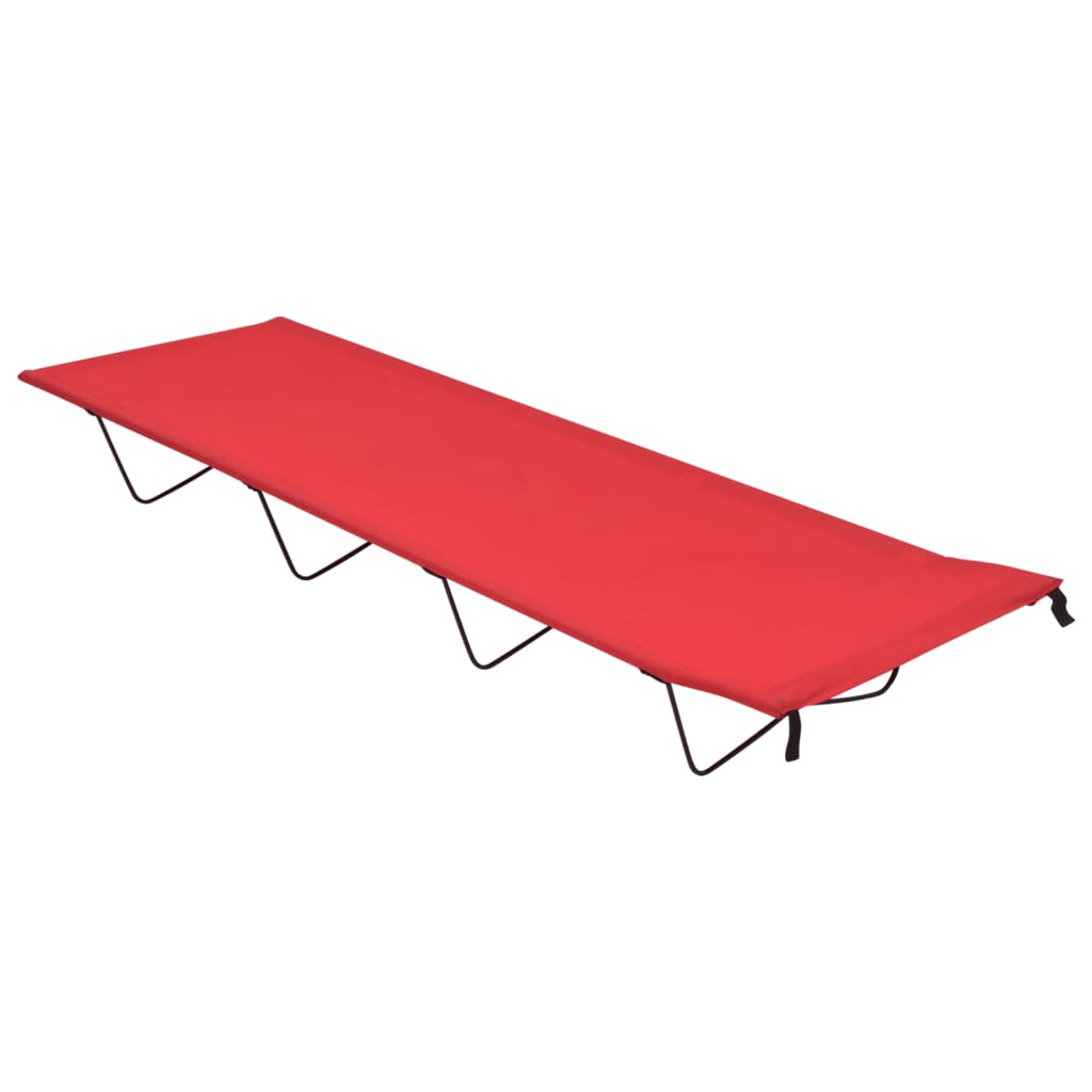 Łóżko Polowe, 180X60X19 Cm, Tkanina Oxford I Stal, Czarne