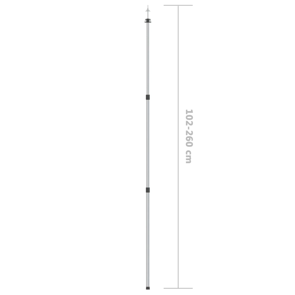 Teleskopowy Słupek Do Tarpa, Dł. 102-260 Cm, Aluminium