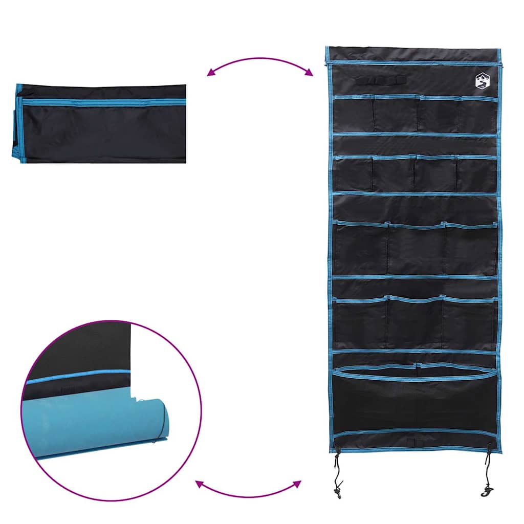 Torba Do Przechowywania Czarny I Niebieski 125 X 48 Cm Oxford