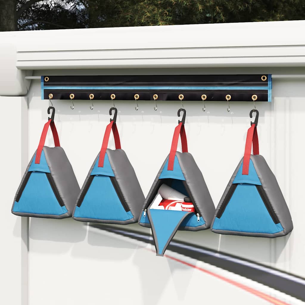Torba Do Przechowywania 4 Pcs Szary I Niebieski 24 X 16 X 24 Cm