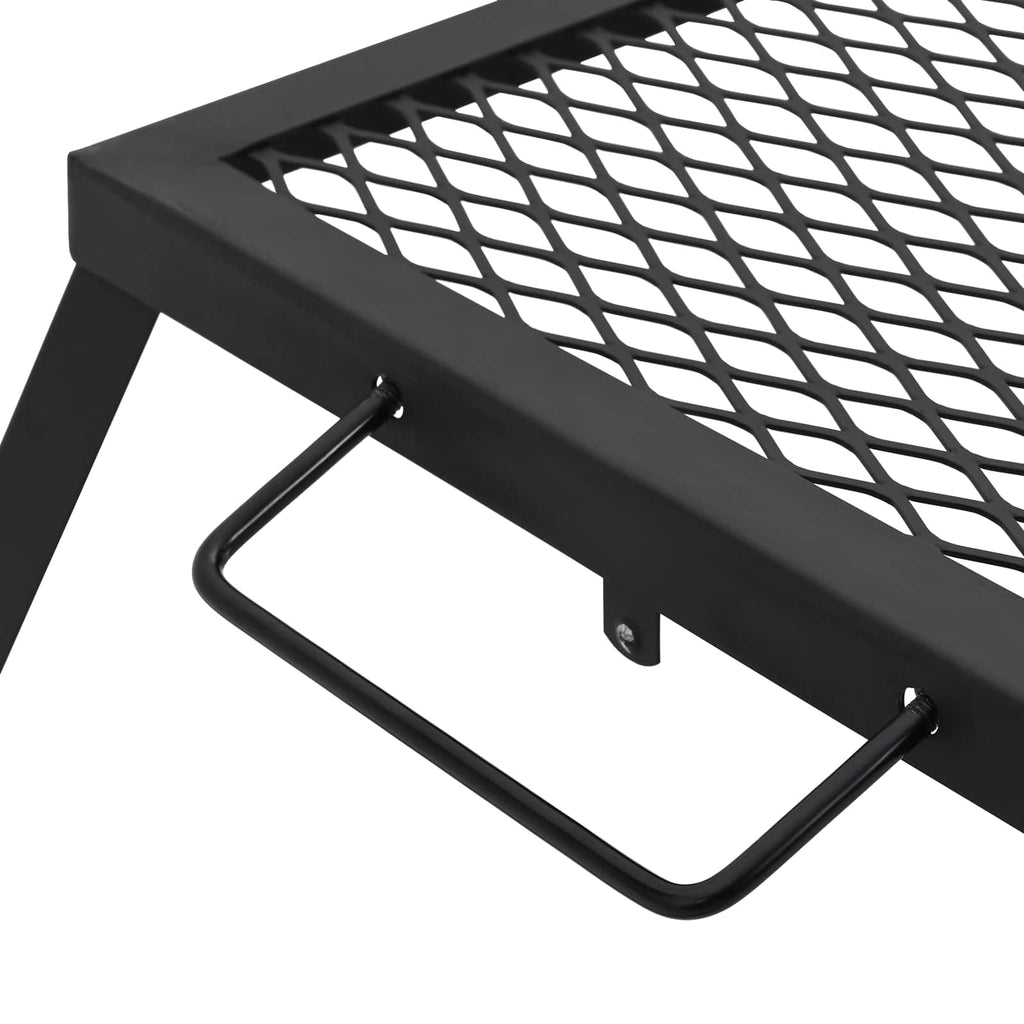 Składany Grill Campingowy Czarny 31,5 X 26,5 X 4 Cm