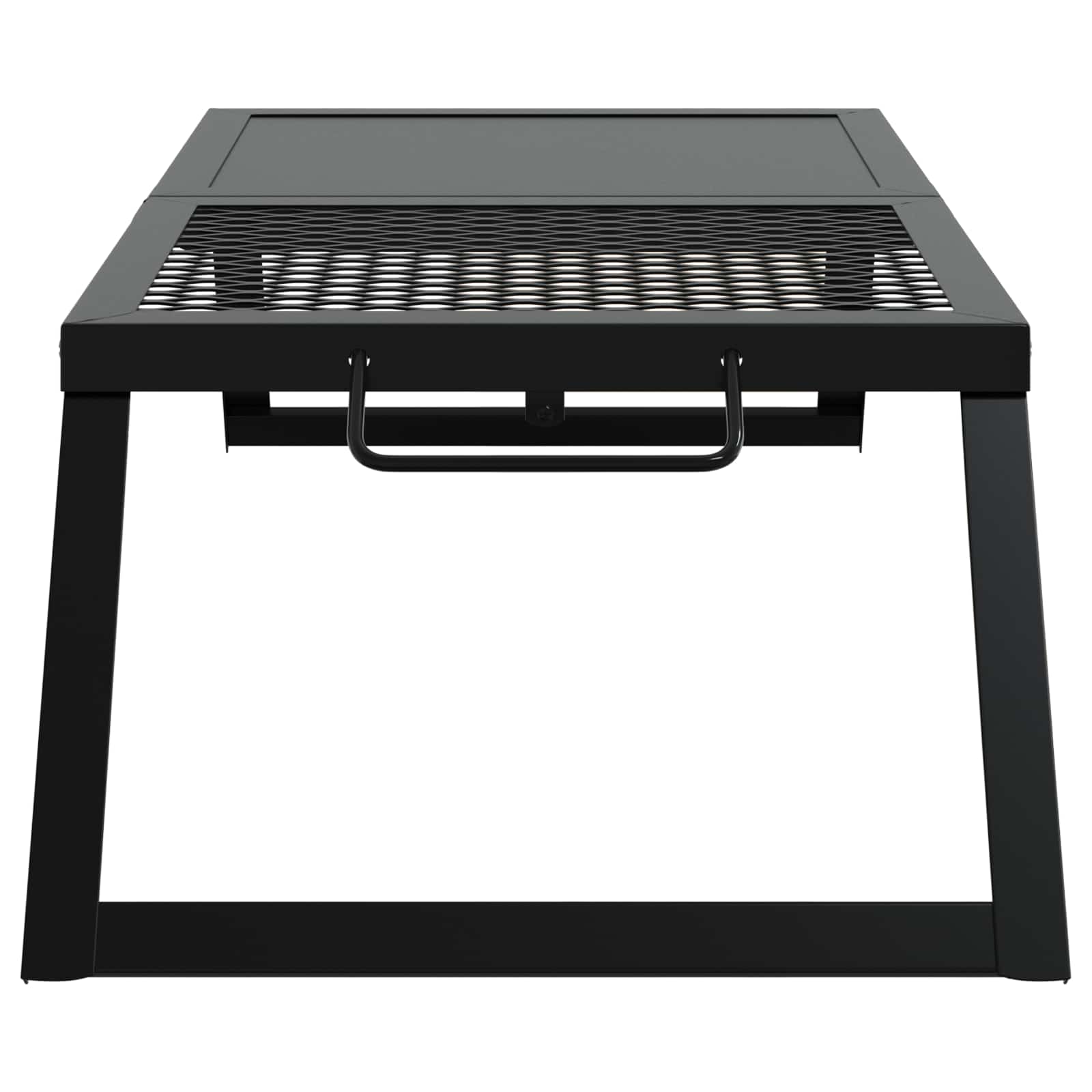 Składany Grill Campingowy Czarny 31,5 X 26,5 X 4 Cm