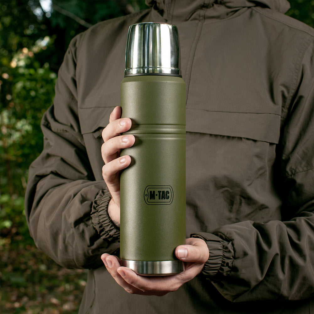 Termos turystyczny M-Tac - 750 ml, Stal nierdzewna - Zielony