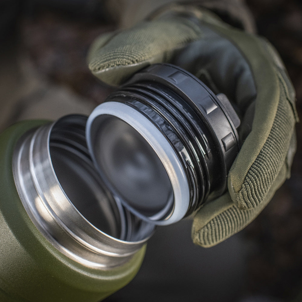 Termos obiadowy M-Tac 750 ml ze składaną łyżką - Zielony