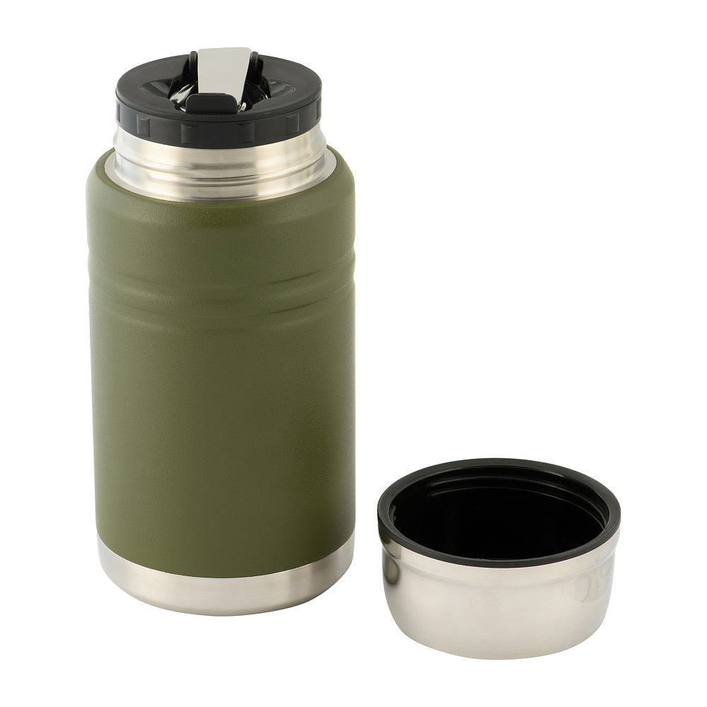 Termos obiadowy M-Tac 750 ml ze składaną łyżką - Zielony