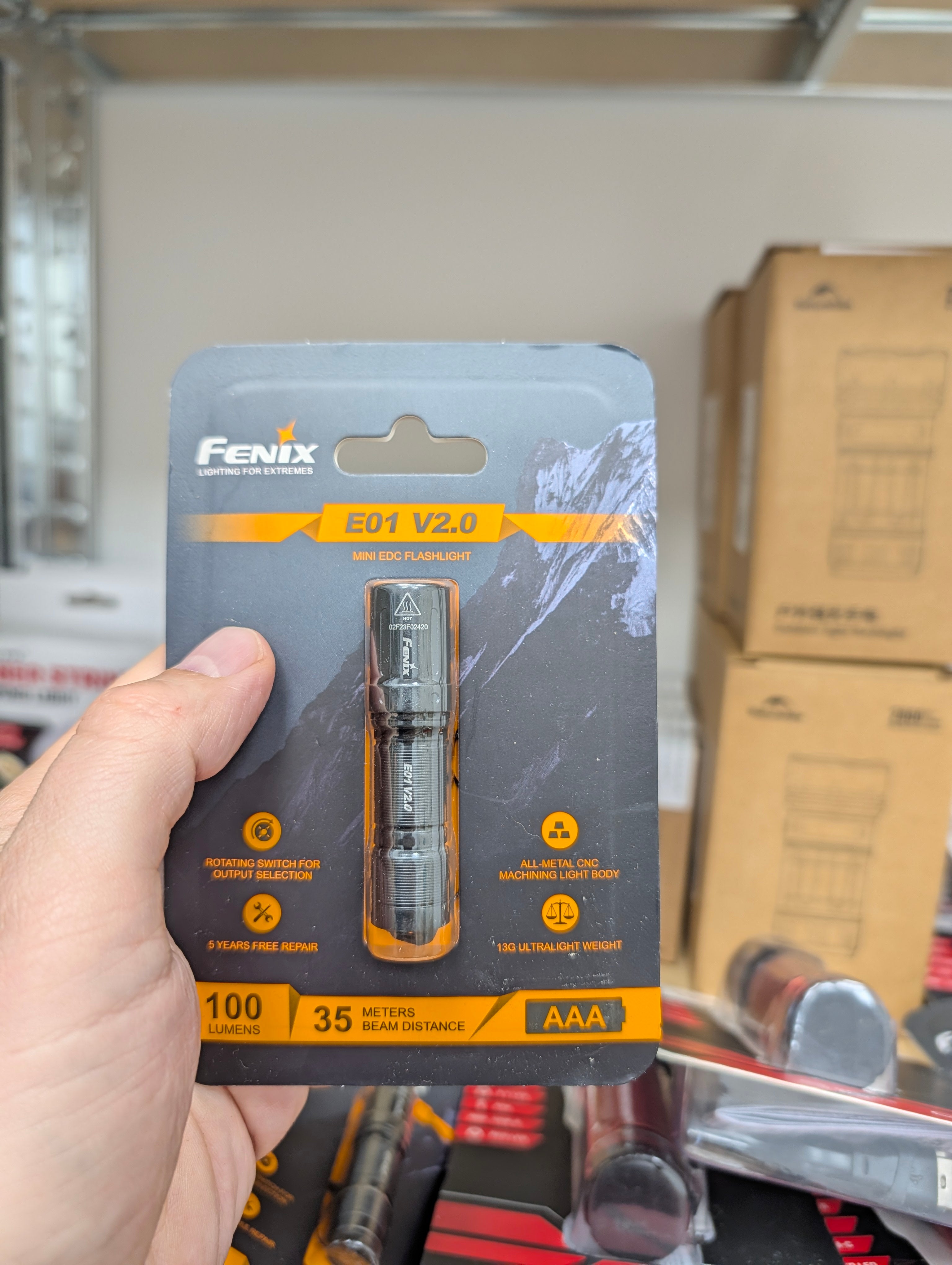 Latarka Fenix E01 V2.0 - 100 lm