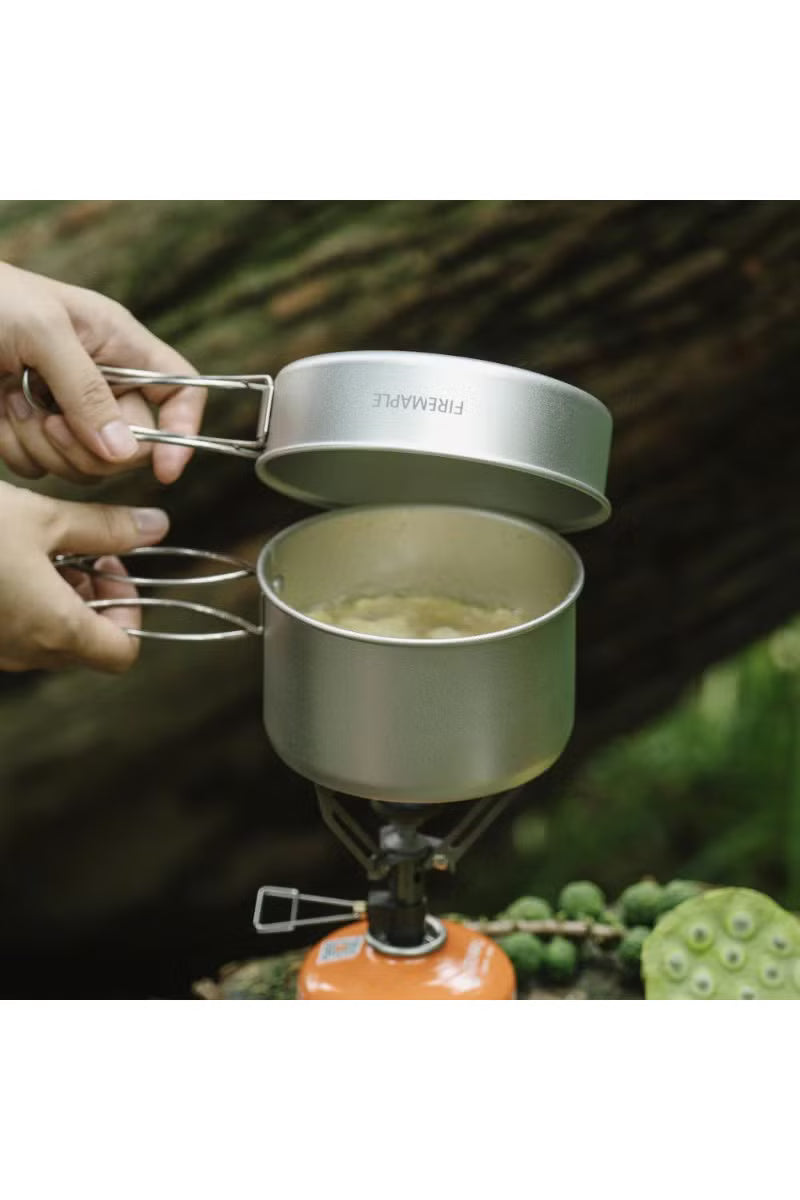 Garnek Fire-Maple Frost Mini – kompaktowy zestaw 500 ml z patelnią 300 ml do gotowania w terenie