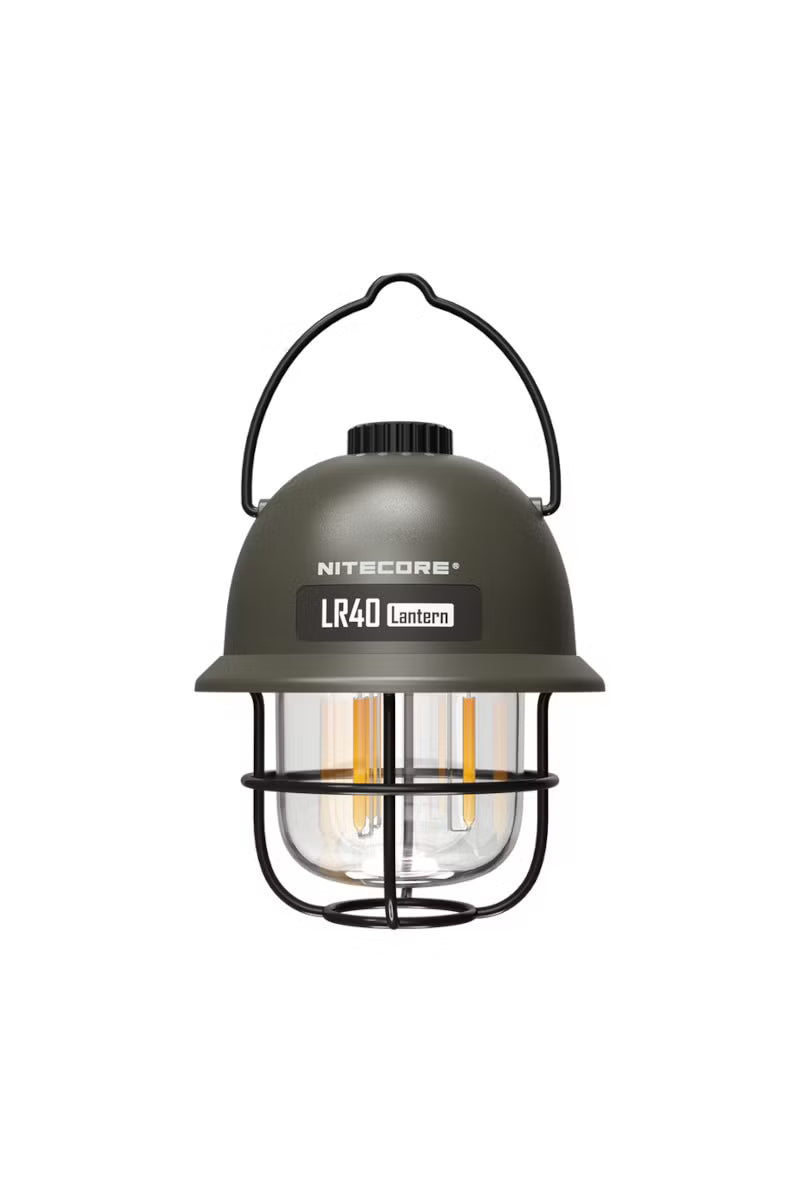 Lampa Kempingowa Nitecore LR40 Army Green – Retro Styl, Nowoczesna Moc
