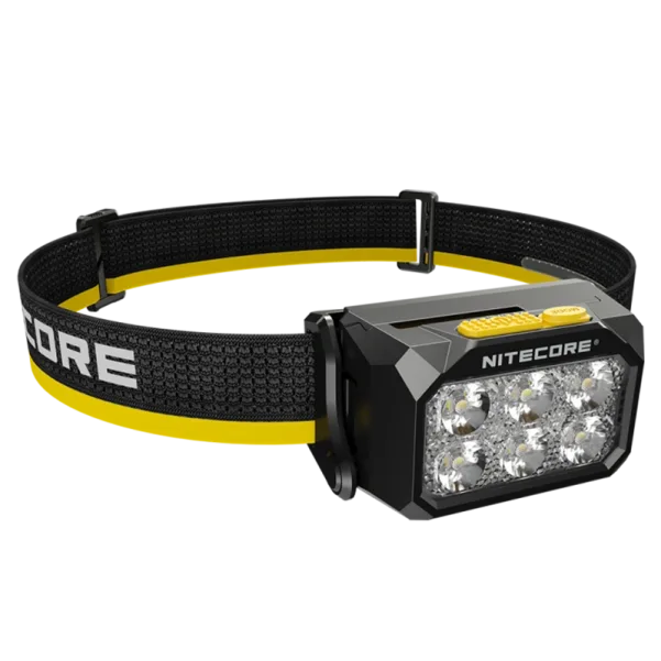 Latarka czołowa Nitecore HA29 UHE MCT (6xUHE LEDs, 1200 lumenów, 10 trybów, HLB2500/HLB1500/AAA, USB-C)