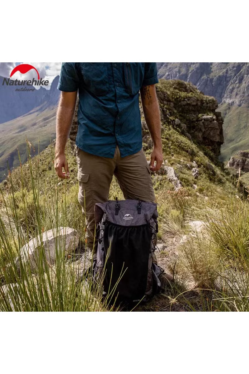 Plecak Naturehike Rock Series 40+5 Czarny – lekki, stabilny i gotowy na górskie kilometry