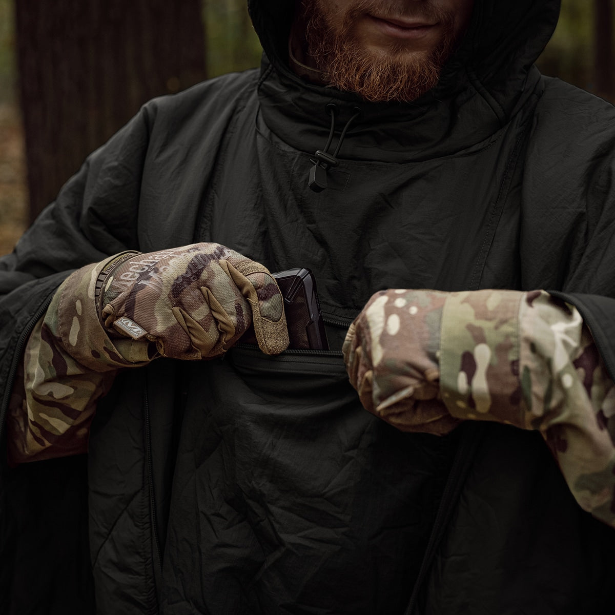 Poncho SWAGMAN ROLL - Czarne