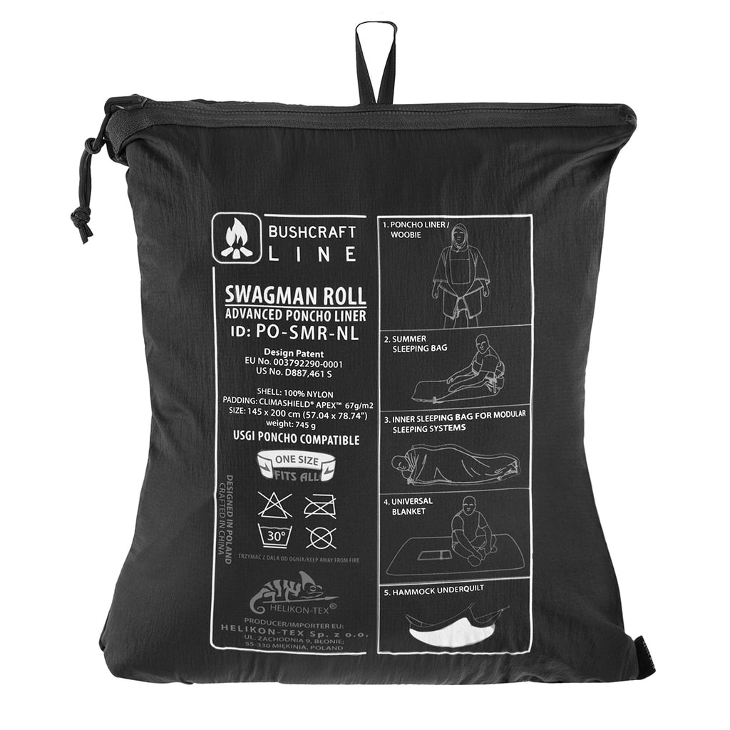 Poncho SWAGMAN ROLL - Czarne