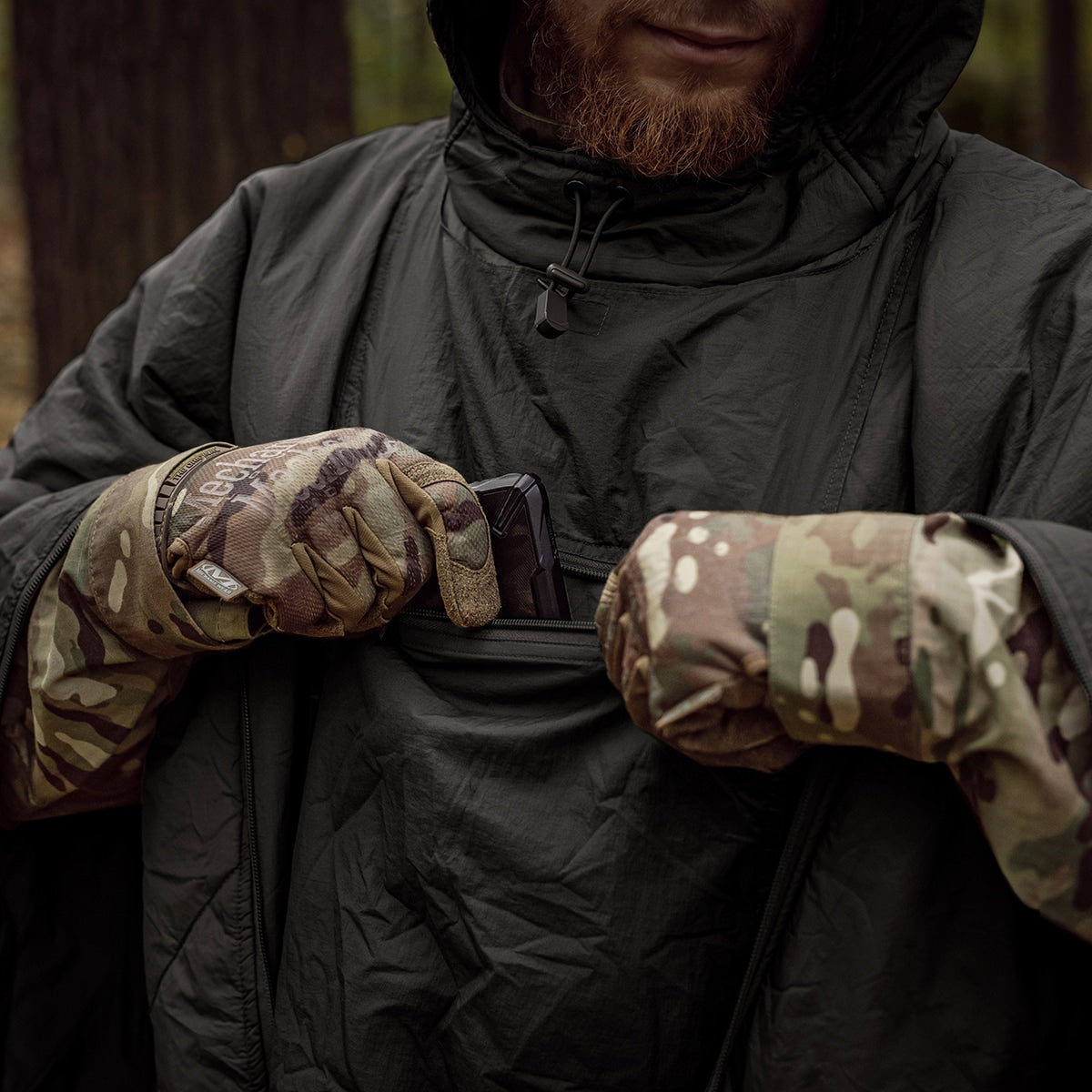 Poncho SWAGMAN ROLL - Shadow Grey