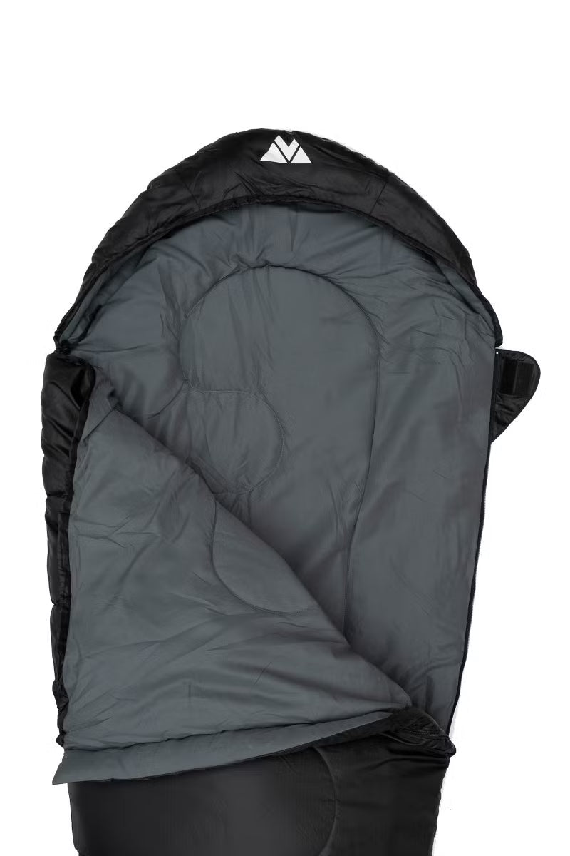 Śpiwór Volven Traveller – Komfortowa "Koperta" i Kołdra w Jednym (Czarny)