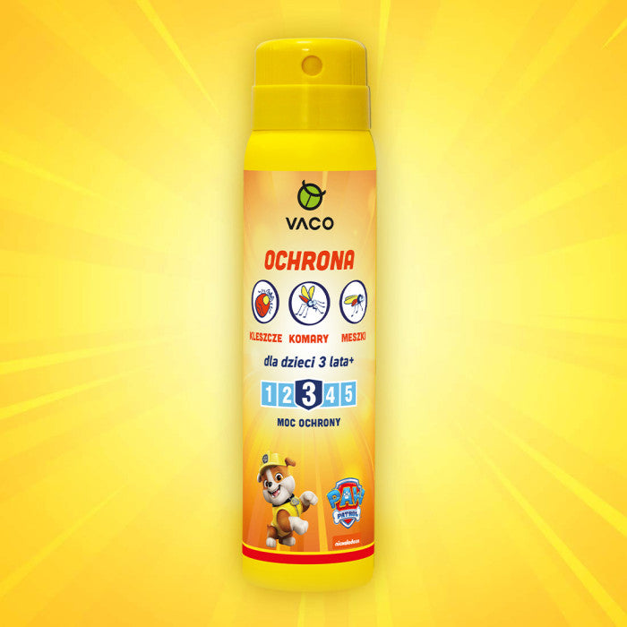 Spray na komary, kleszcze, meszki dla Dzieci od 36mcy 100ml VACO Psi Patrol
