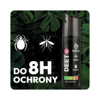 Spray na kleszcze, komary i meszki DEET 50% + Geraniol Płyn 80ml VACO STRONG