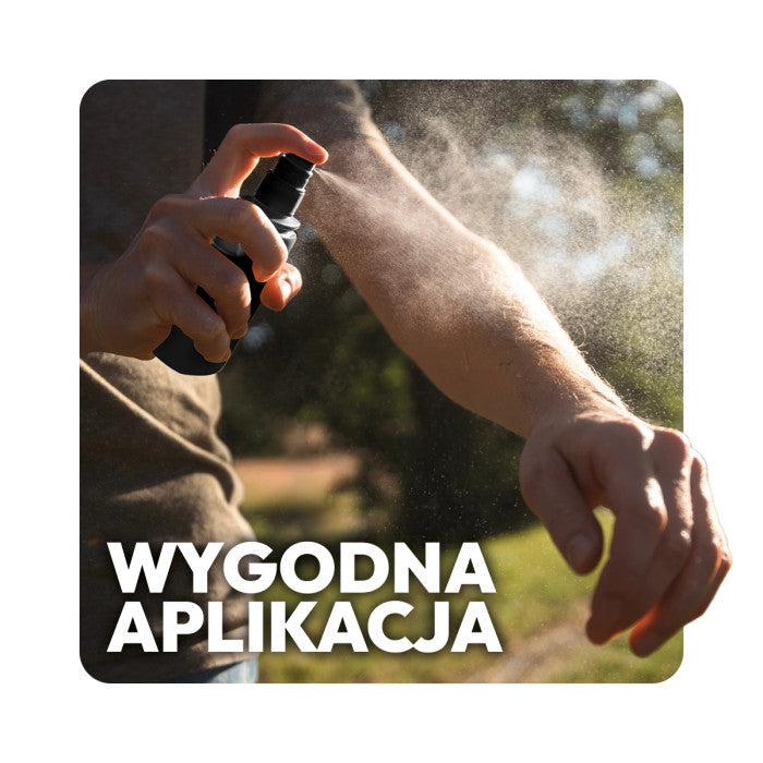 Spray na kleszcze, komary i meszki DEET 50% + Geraniol Płyn 80ml VACO STRONG