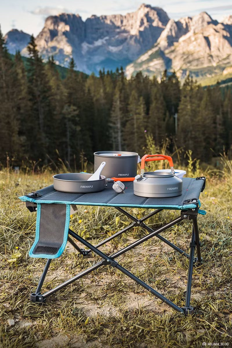 Zestaw Naczyń Fire-Maple Feast 1 Orange – Kompaktowa Kuchnia dla 1-2 Osób