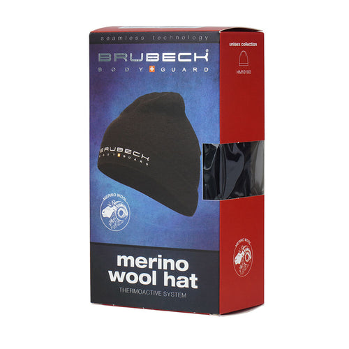Czapka wełniana Brubeck Extreme Wool - Czarny - L/XL