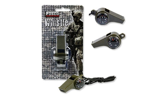 Gwizdek alarmowy Fosco z kompasem i termometrem