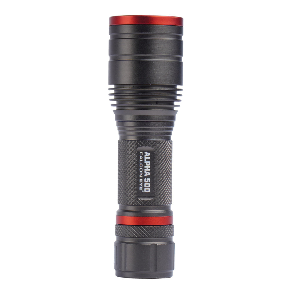 Latarka ręczna Falcon Eye Alpha 500 - Strobe - Focus - 500 lm - Czarna