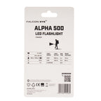Falcon Eye Alpha 500 Handheld Flashlight - Strobe - Focus - 500 lm - Black