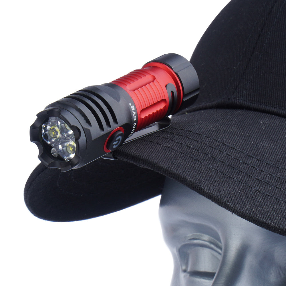 Latarka ręczna Falcon Eye Omega 1K - Strobe - 1000 lm - Czarna/Czerwona