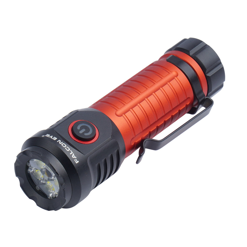 Latarka ręczna Falcon Eye Omega 2K - Strobe - 2000 lm - Czarna/Czerwona