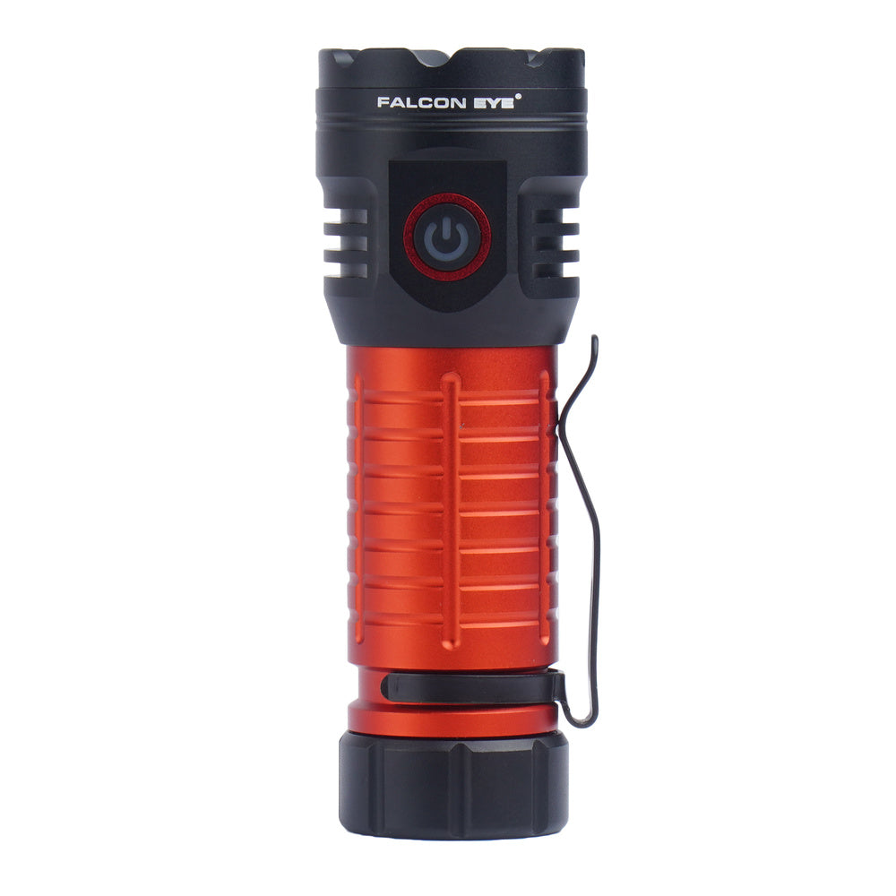 Latarka ręczna Falcon Eye Omega 3K - Strobe - 3000 lm - Czarna/Czerwona