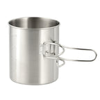 Kubek ze stali nierdzewnej ze składanym uchwytem M-Tac 450 ml