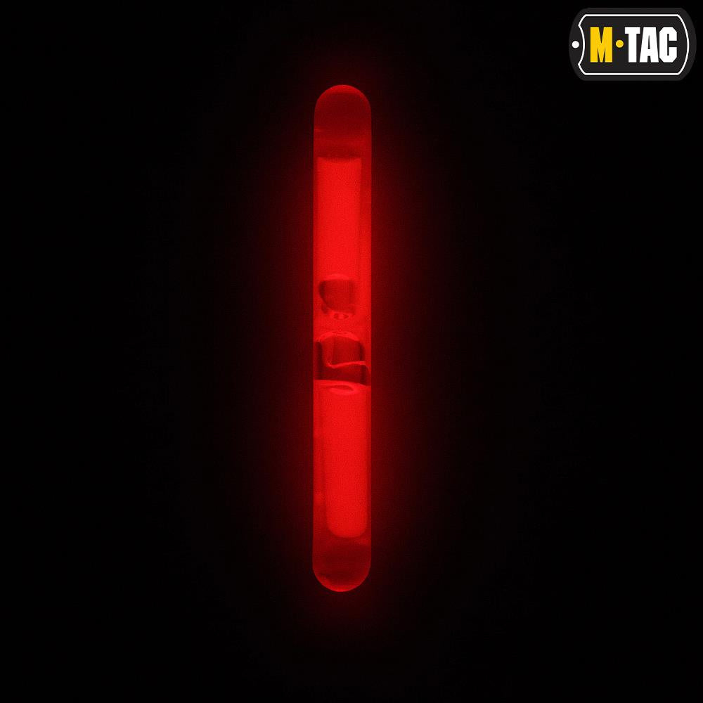Oświetlenie chemiczne M-Tac Lightstick - 4,5х40 - Czerwony - 10 szt