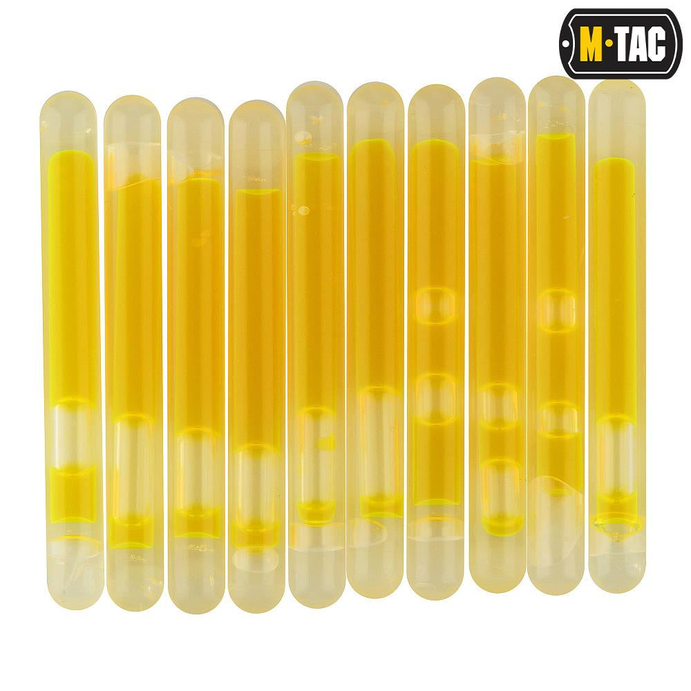 Oświetlenie chemiczne M-Tac Lightstick - 4,5х40 - Żółty - 10 szt