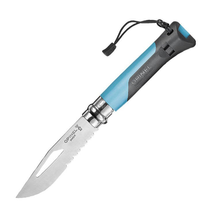 Nóż Opinel N°8 Outdoor - Inox - Niebieski
