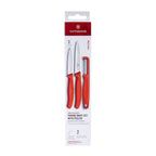 Victorinox Swiss Classic Kitchen Knife Set with Peeler - 3 pieces - Red - 6.7111.33C1